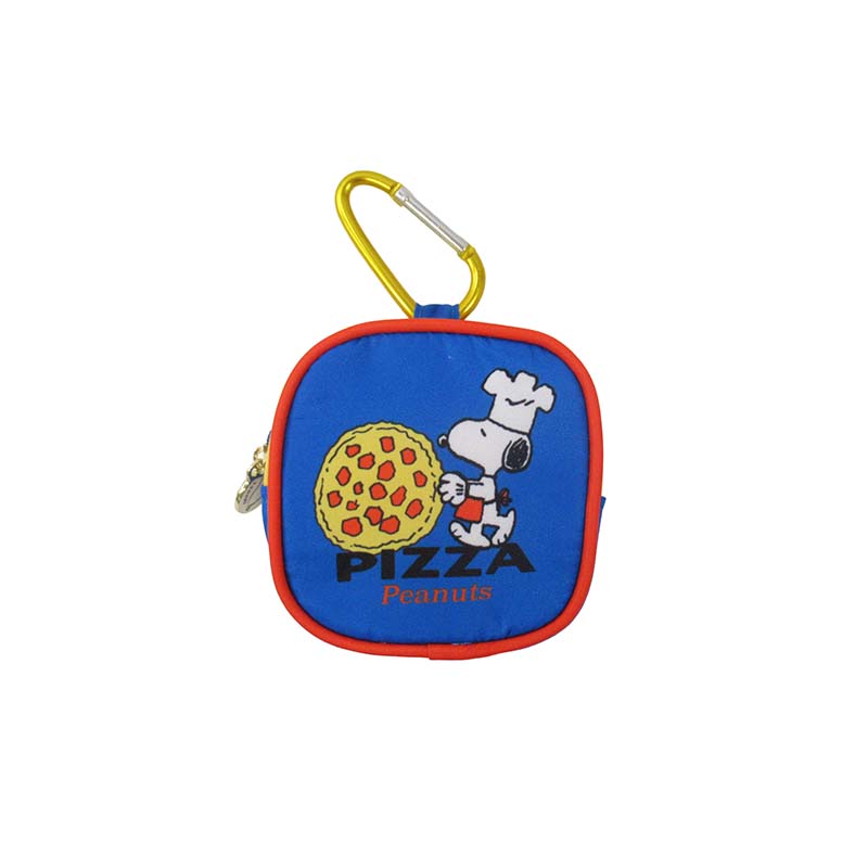 PEANUTS カラビナ付きポーチ ピザ